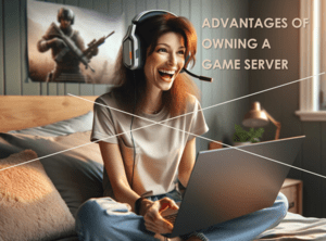 girl enjoying gaming advert